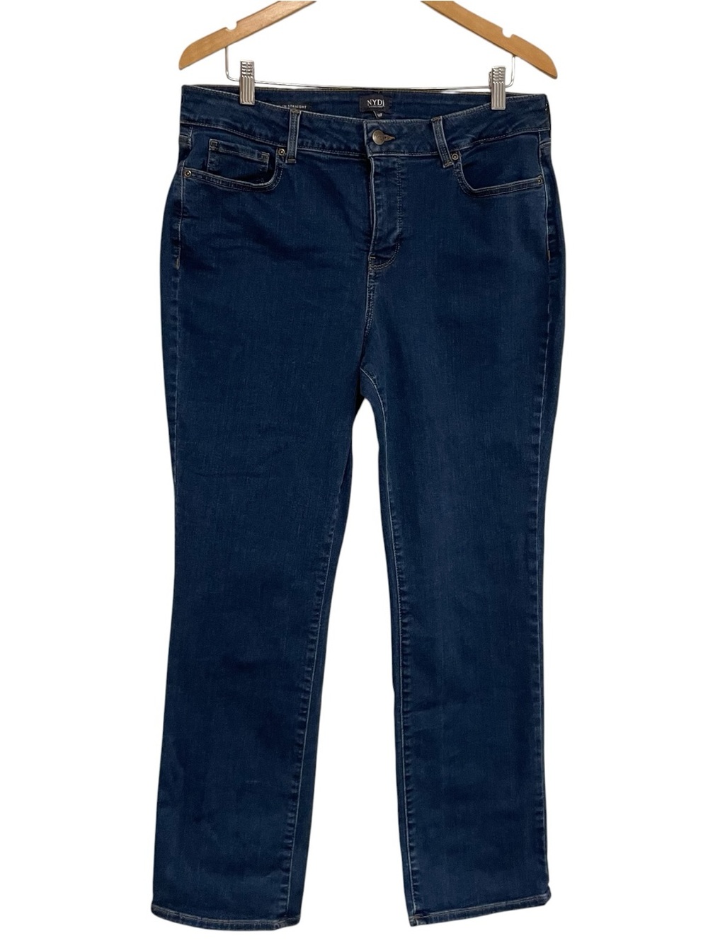 NYDJ Size 16P Petite Women’s Marilyn Straight Quinn Style PPRIMS8517 Blue Jeans